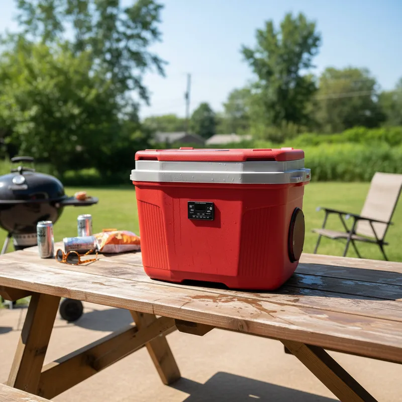 Hielera 48 latas Roja