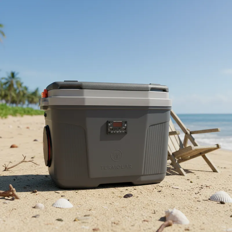 Hielera 48 latas Gris